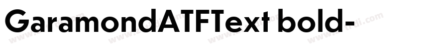 GaramondATFText bold字体转换